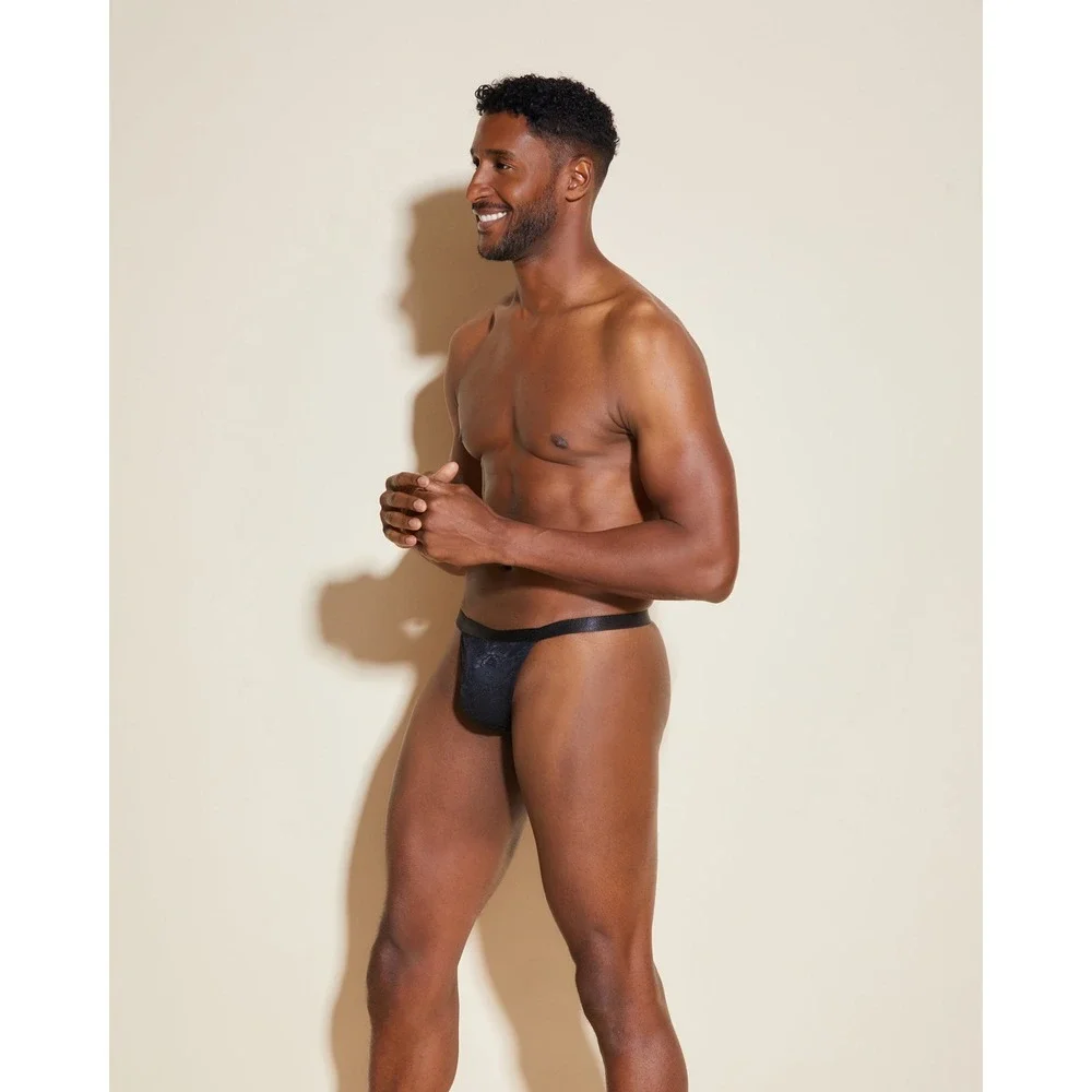Cosabella Never Say Never Italian Thong Black Lace Men's Size S Made in Italy